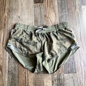 lululemon athletica Olive Camo Women's Athletic Shorts